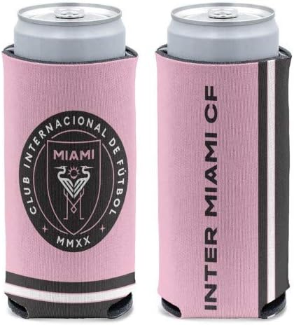 WinCraft MLS Inter Miami CF Slim Can Cooler, Team Colors, One Size