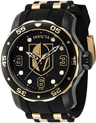 Invicta NHL Vegas Golden Knights Quartz Black Dial Men's Watch 42321