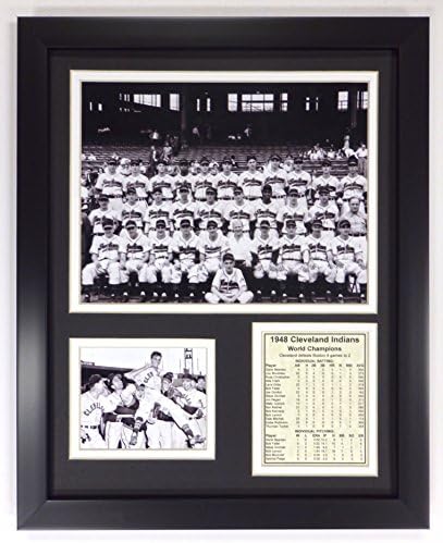 Legends Never Die 1948 MLB Cleveland Indians World Series Champions Framed Photo Collage, 11