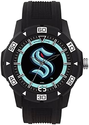 Game Time Seattle Kraken Men's Watch - NHL Surge Series, Officially Licensed - Limited Edition, Individually Numbered 1 Through 100
