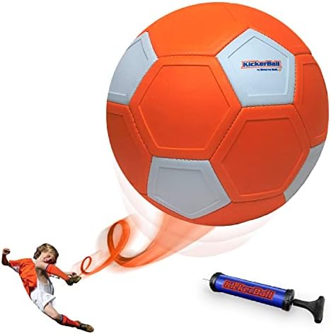 Kickerball - Curve and Swerve Soccer Ball/Football Toy - Kick Like The Pros, Great Gift for Boys and Girls - Perfect for Outdoor & Indoor Match or Game