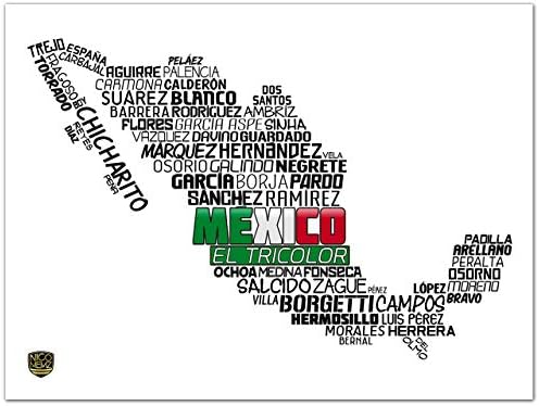 Nicomemz Mexico National Soccer/Football Team Poster (Chicharito, Marquez, Ochoa, Borgetti, Campos...) - birthday gift for soccer fan - 24