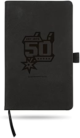 Rico Industries NBA San Antonio Spurs Black Laser Engraved Small Notepad Jounral/Notepad 8.25