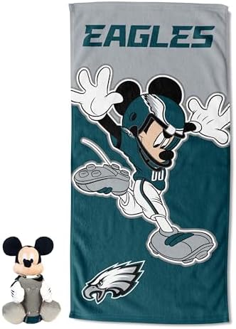 Northwest NFL Unisex-Adult Character Hugger Pillow and Beach Towel Set