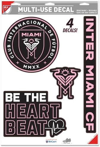 Inter Miami CF | Set of 4 Club Licensed Decals | The Poster Alternative