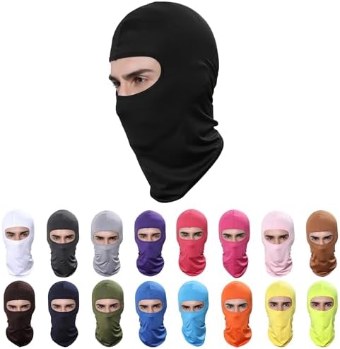 Pukavt 1-3 Pack Balaclava Face Mask, Ski Mask for Men Women, UV Protection Windproof Scarf for Motorcycle Snowboard Cycling