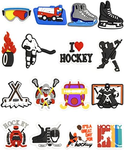 Ice Hockey Decoration Charms Lacrosse Sports Charm for Boys Kids Teens Man Gifts