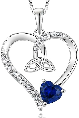 Stunning Celtic Knot Heart Necklace: Exquisite Sterling Silver Pendant