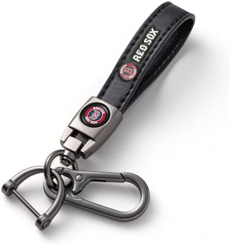 LASERSWING Leather Car Keychain, Metal Car Key Ring Key Chain for Car Key Fob Accessories, Car Key Fob Keyring Replacement