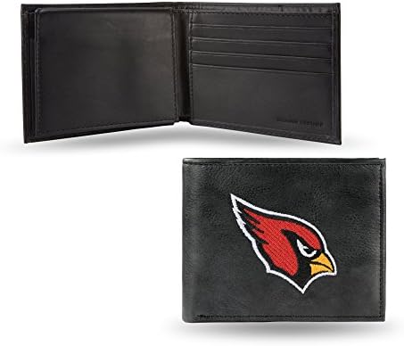 Rico Industries Men's Embroidered Leather Billfold Wallet