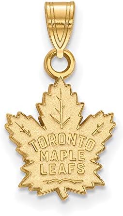 Toronto Maple Leafs Small (1/2 Inch) Pendant (Gold Plated)