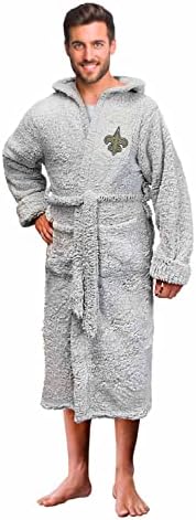 Northwest NFL Plush Hooded Robe with Pockets - 100% Polyester Sherpa Blend - Unisex- Relaxation and Style with Game Day Flair