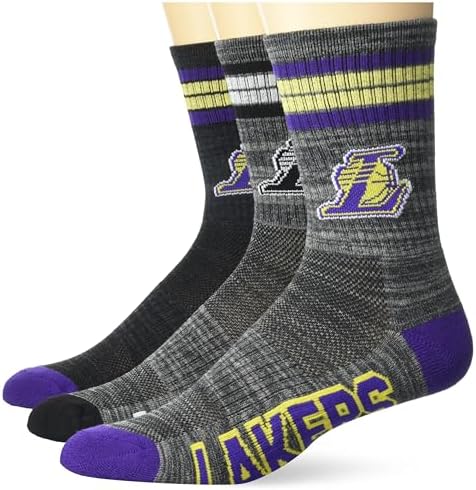 Ultra Game NBA Boys Athletic Cushioned Secure Fit Team Crew Socks