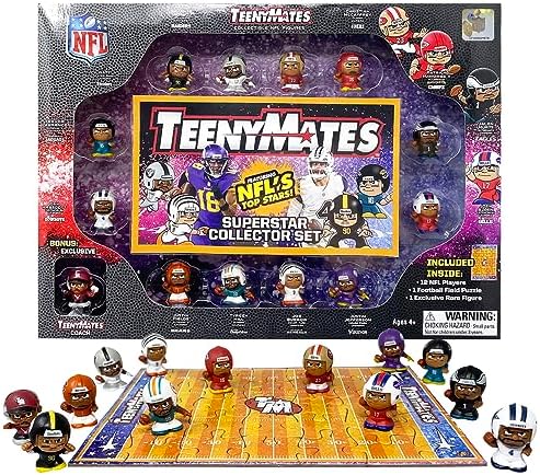 Party Animal Teenymates 2023/2024 NFL Series 12 - NFL Football Player Figures Collector Box Set 12 Players Plus Rare Exclusive Coach Figure