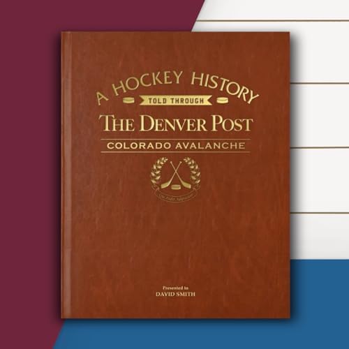 Signature gifts Personalized Ice Hockey Newspaper History Book, A3 Large Deluxe Hardcover - NHL Fan - Keepsake Gift - Name Gold Embossed