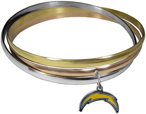 Siskiyou Sports NFL unisex-adult Tri-color Bangle Bracelet